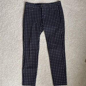 Navy Blue Polka Dot Pants
